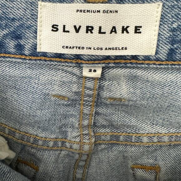 NEW Slvrlake Tyler Distressed Straight Leg Jeans Women's Size 28 - Picture 5 of 7